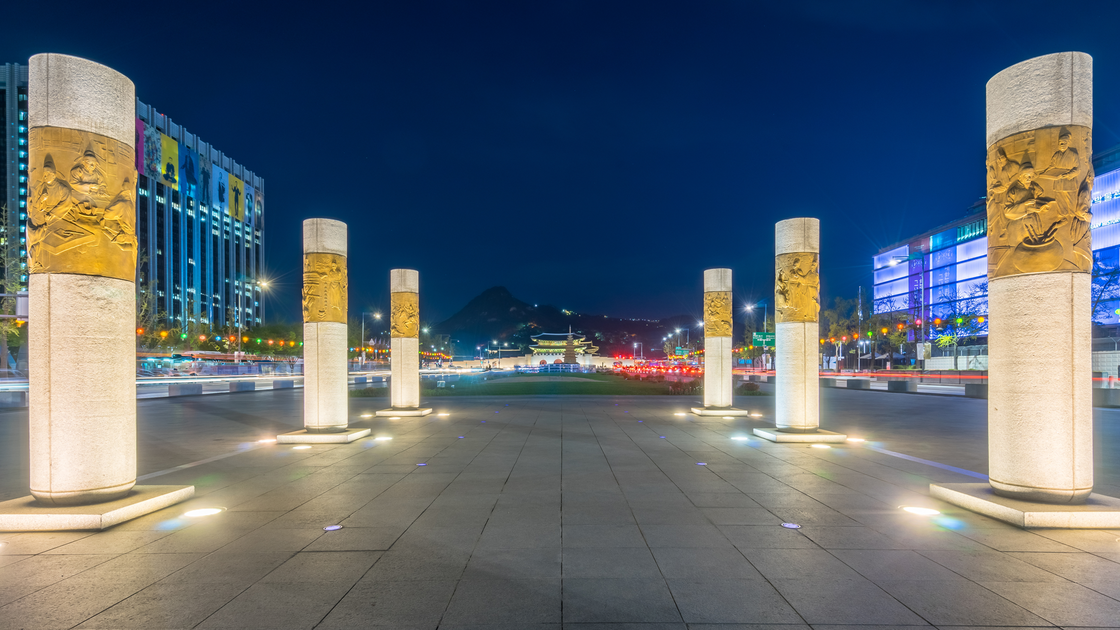 Gwanghwamun Square where the Worlds 2023 Fan Fest will take place